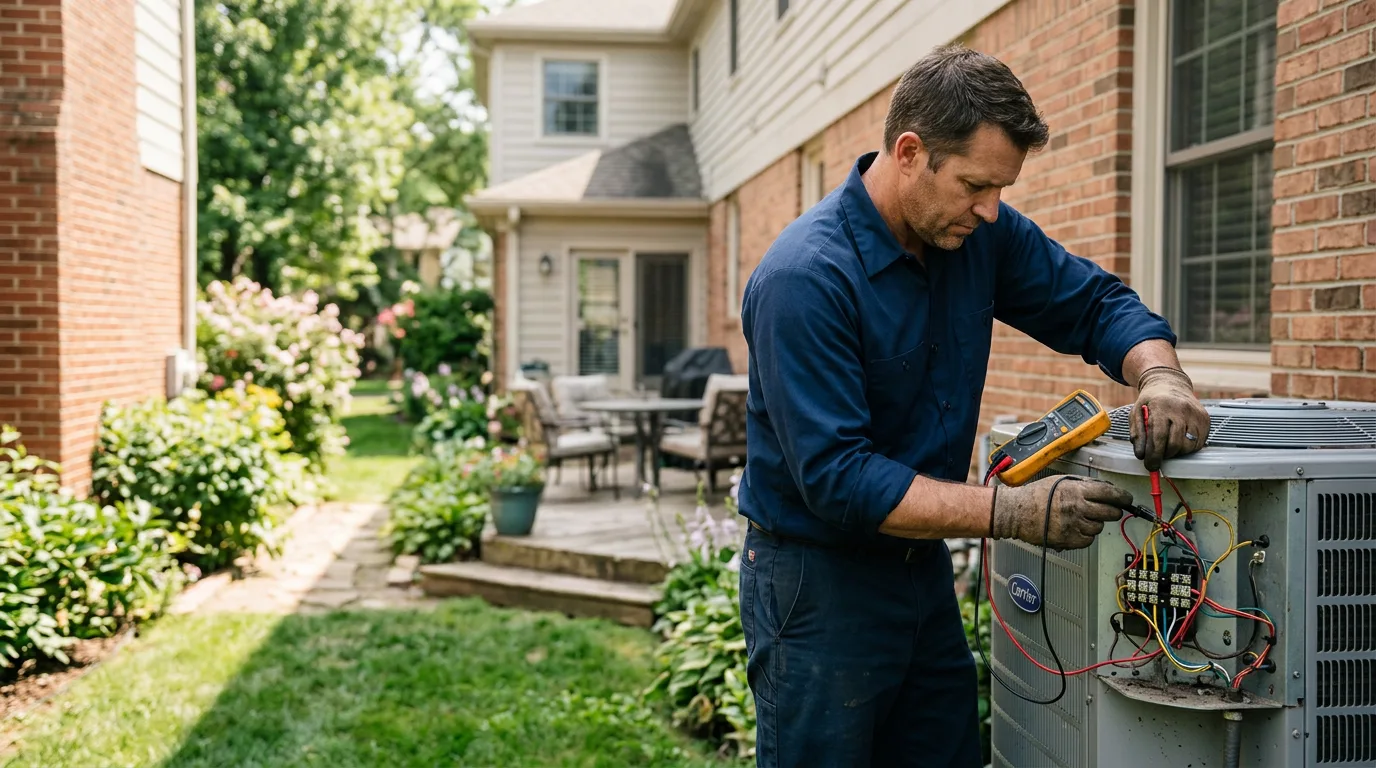 HVAC technician working near Byron, WY